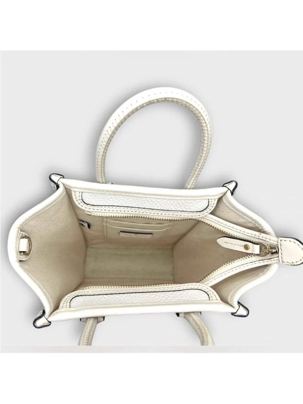 Kate Spade New York Mini Ella Crossbody Women’s Tote Bag - Parchment White
